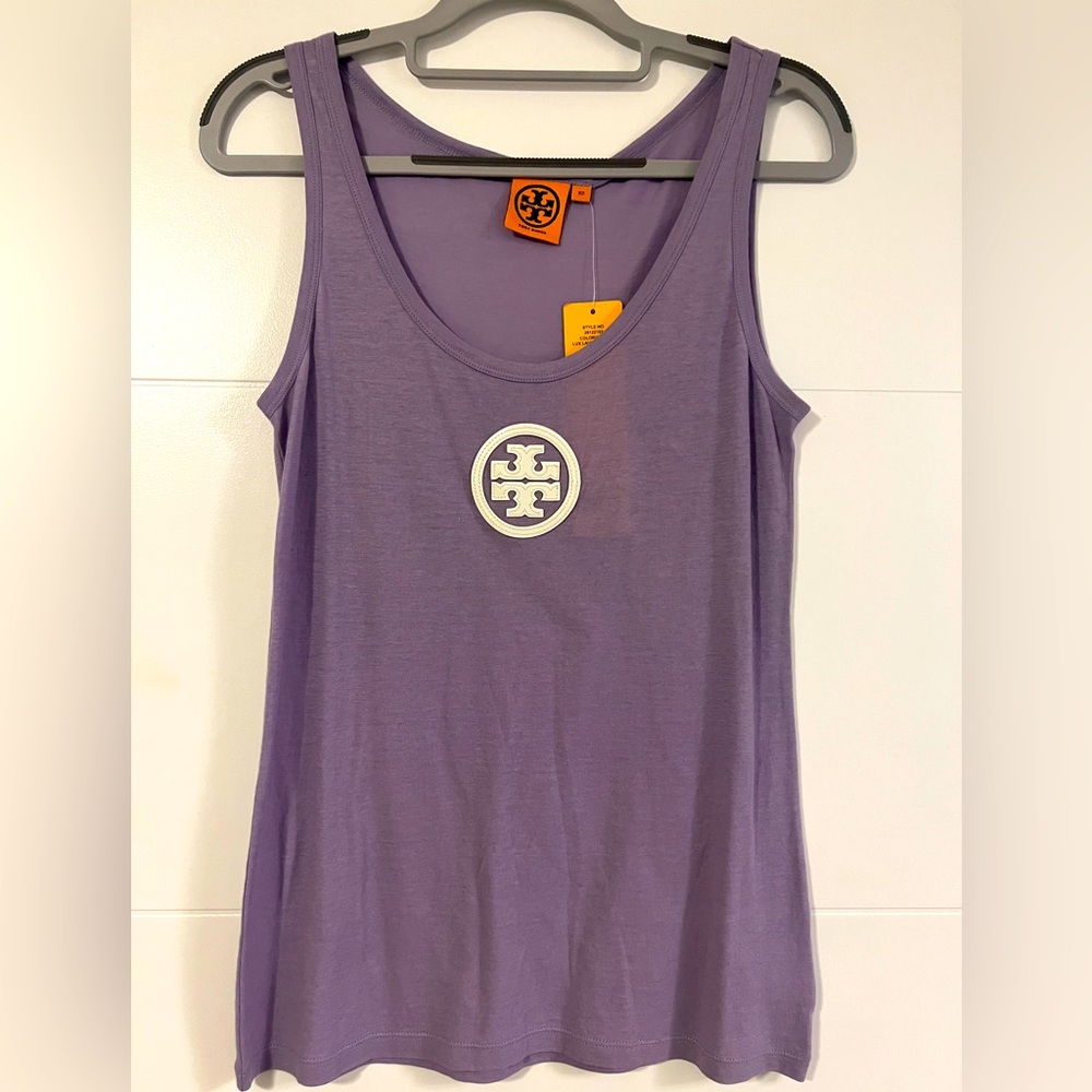 New Tory Burch tank, Lux Lavender, women t-shirt, size XS